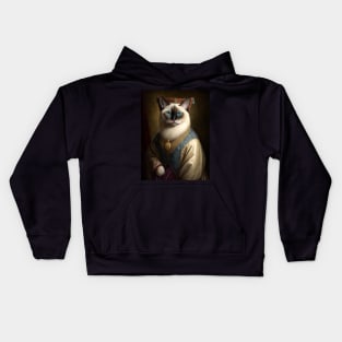 Royal Portrait of a Birman Cat Kids Hoodie